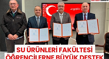Su Ürünleri Fakültesi Öğrencilerine Büyük destek